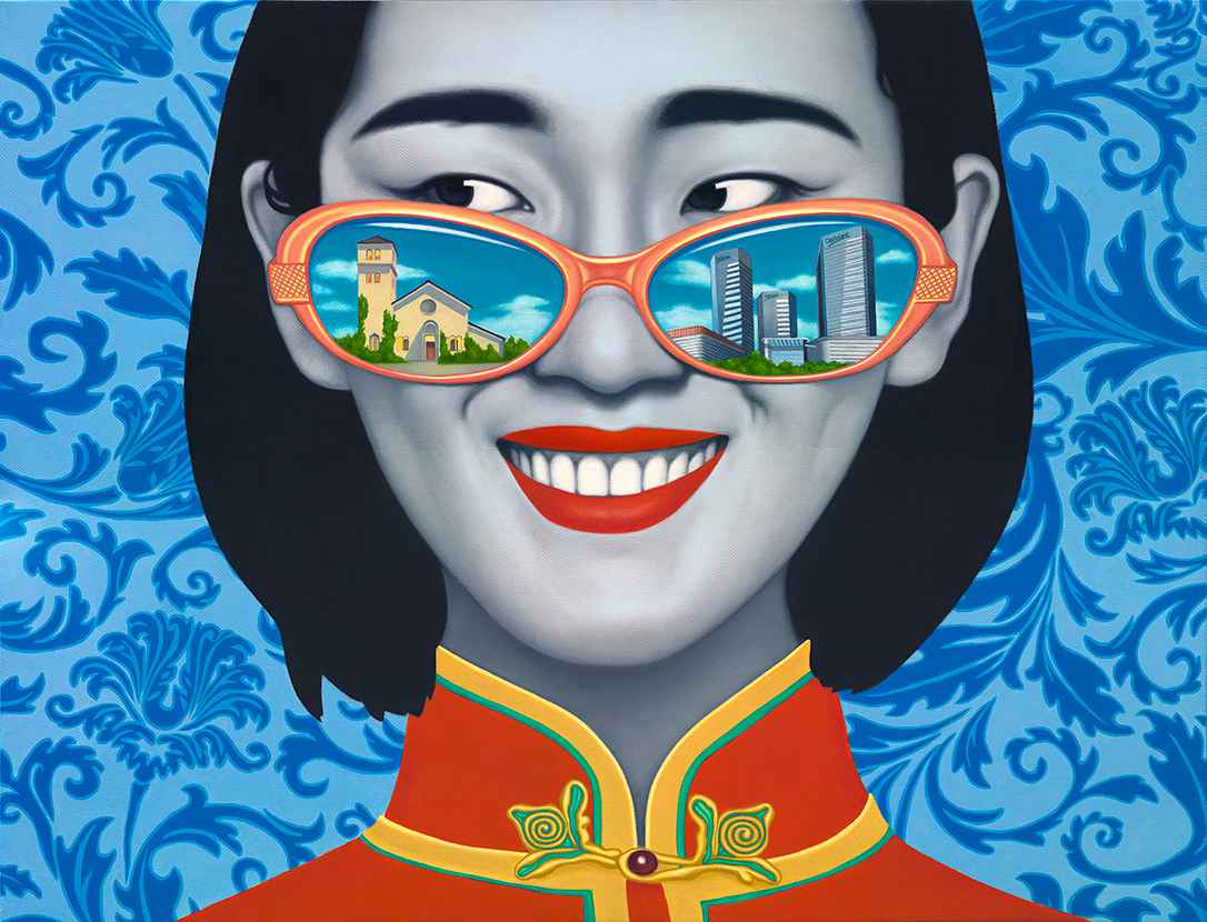 中国女孩 China Girl 100x130cm 布面油画 oil on canvas 