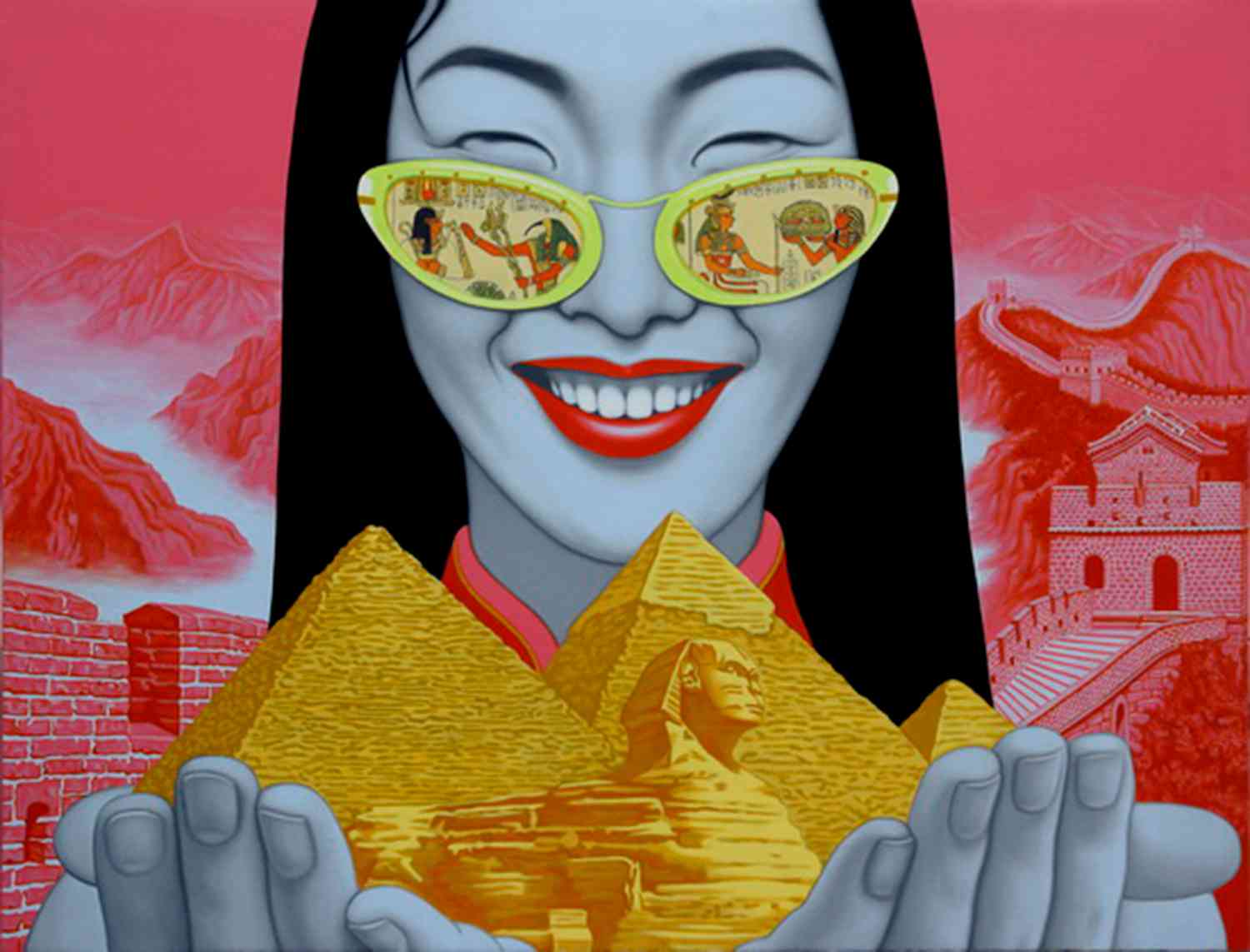 中国女孩 China Girl 100x130cm 布面油画 oil on canvas